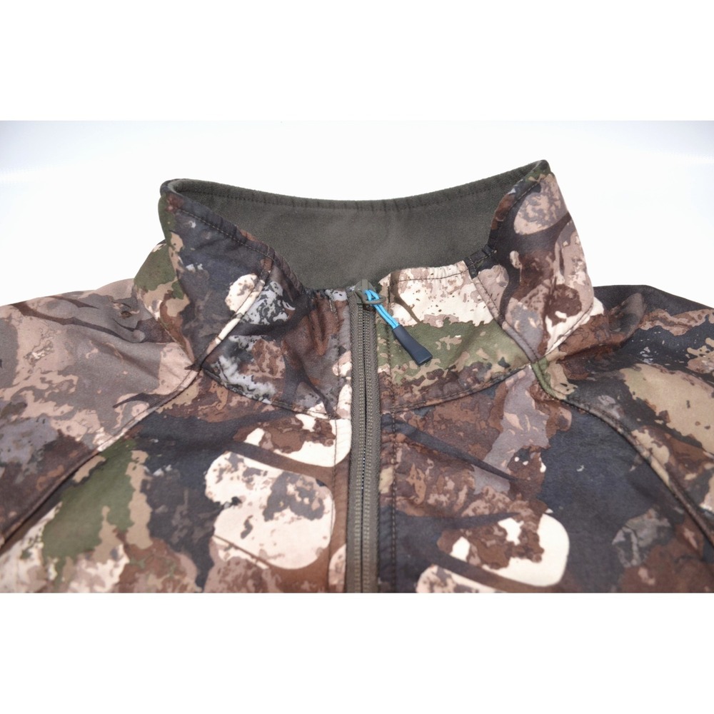 Guide Series Women's L Softshell Mid-weight Jacket Veil Camo Hunting Full Zip - Picture 10 of 16